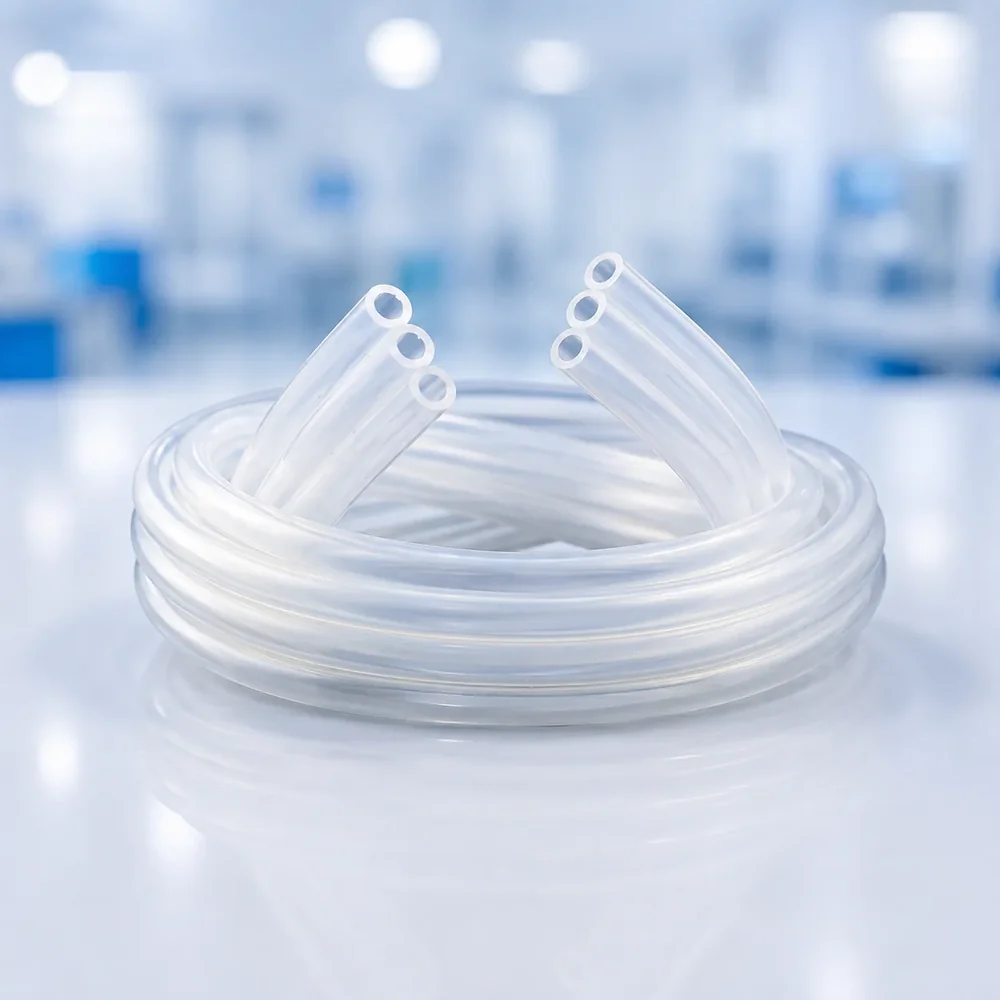 Pharmaceutical silicone tubing